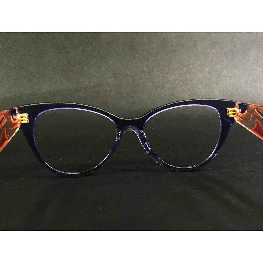 Miu Miu Eyeglasses Frames VMU03N TIF-1O1 Purple Pink Cat Eye Full Rim 51-16-140